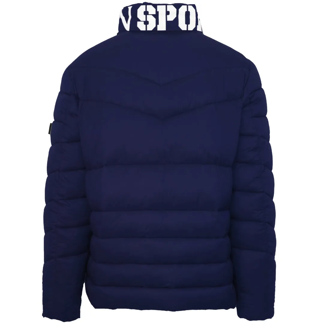 Plein Sport Men's Navy Blue Jacket Upps03S 85