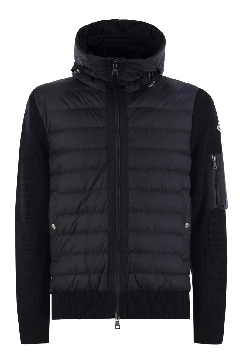 Puffer Hooded Sweater Coat