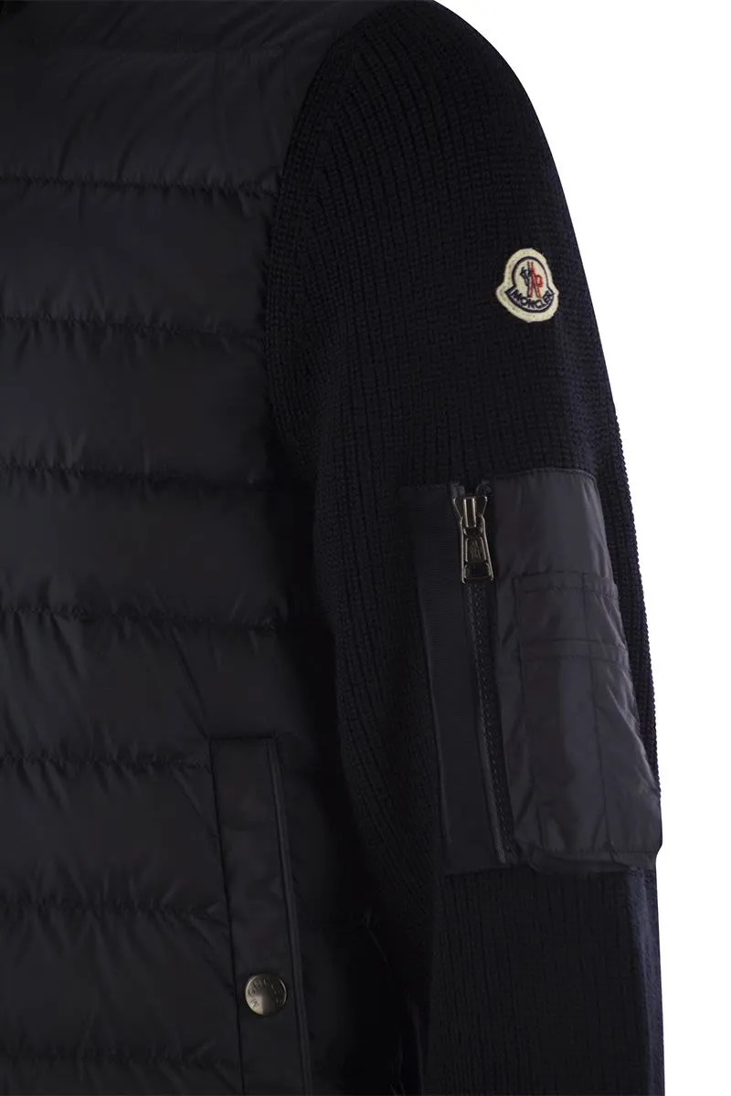 Puffer Hooded Sweater Coat