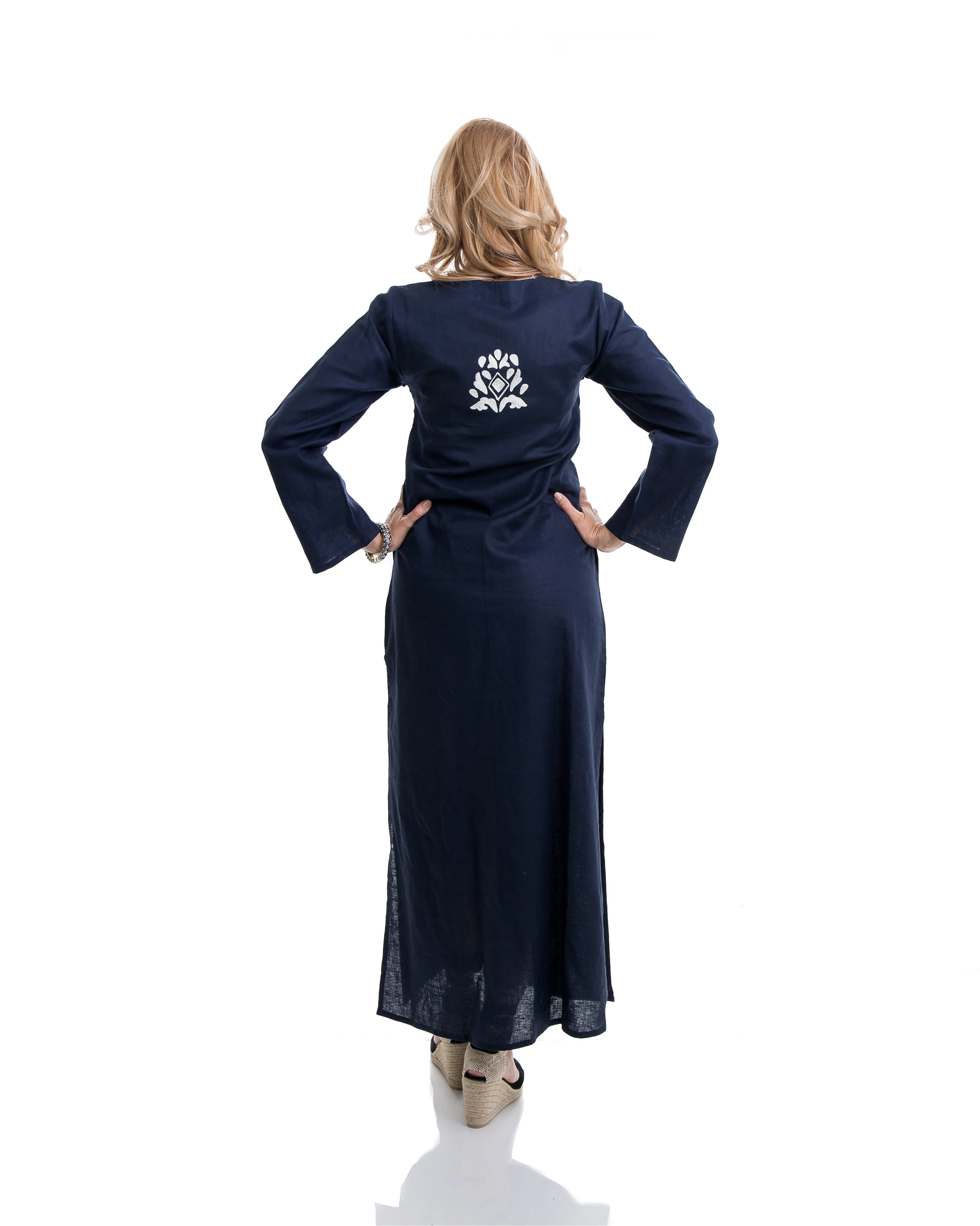 Pune Navy Kaftan Dress