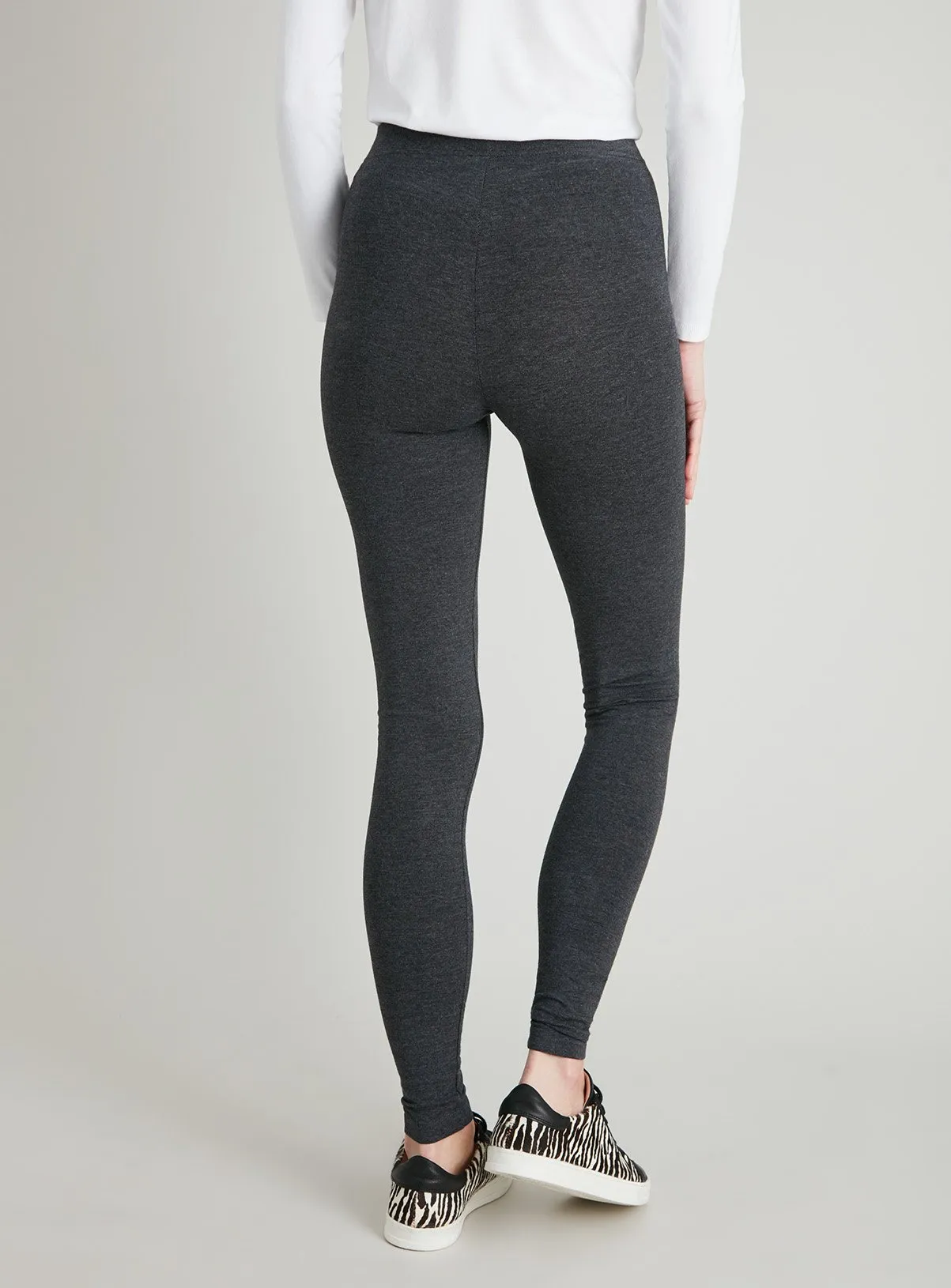 Purchase Grey Marl Soft Touch Leggings in Size 12L from Tu Clothing