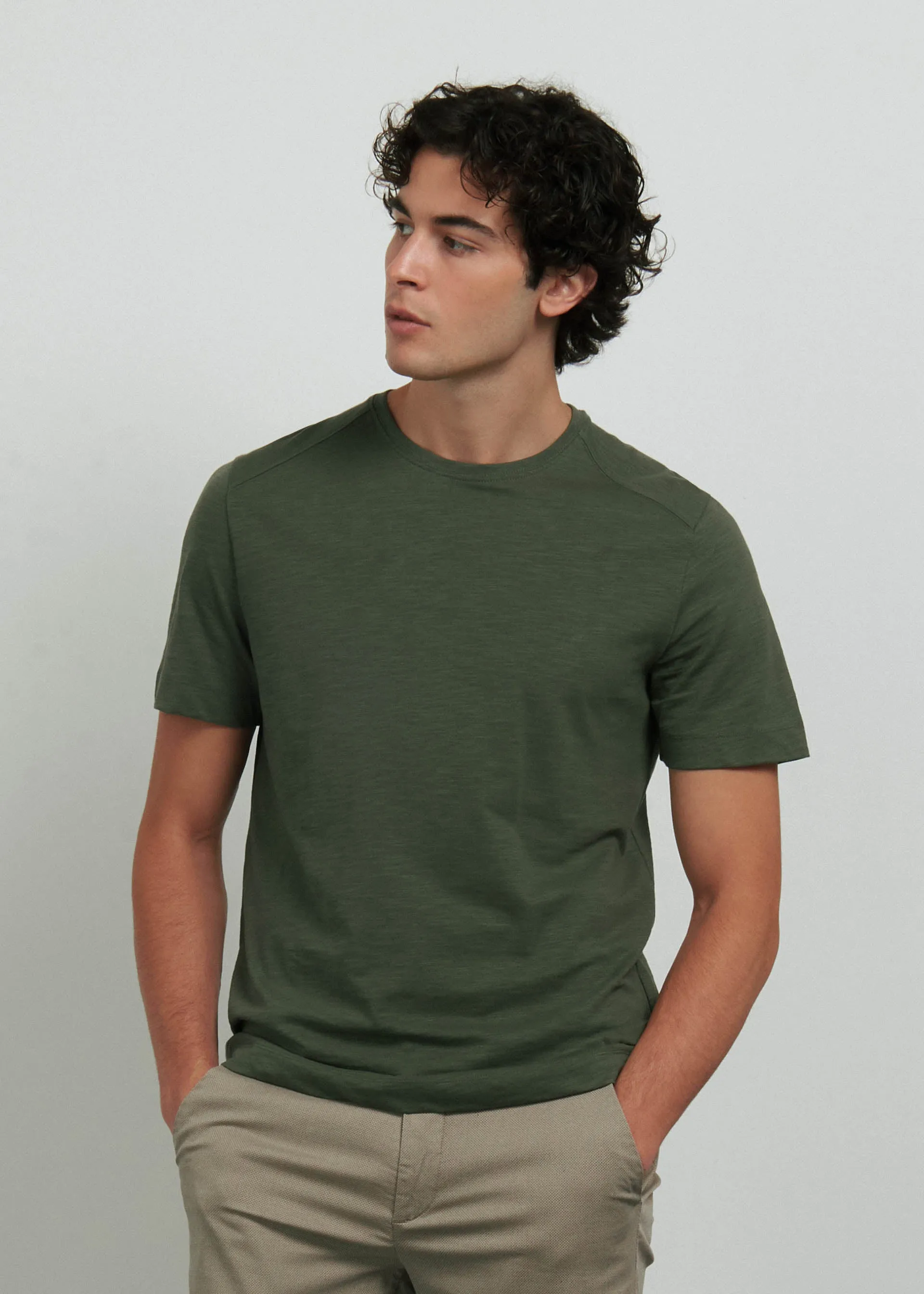 Pure cotton plain T-shirt