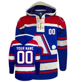 Quebec Nordiques Customizable 47' Fleece Lacer Hoody