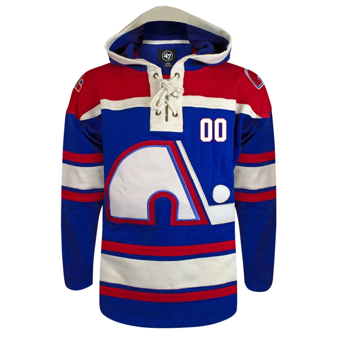 Quebec Nordiques Customizable 47' Fleece Lacer Hoody