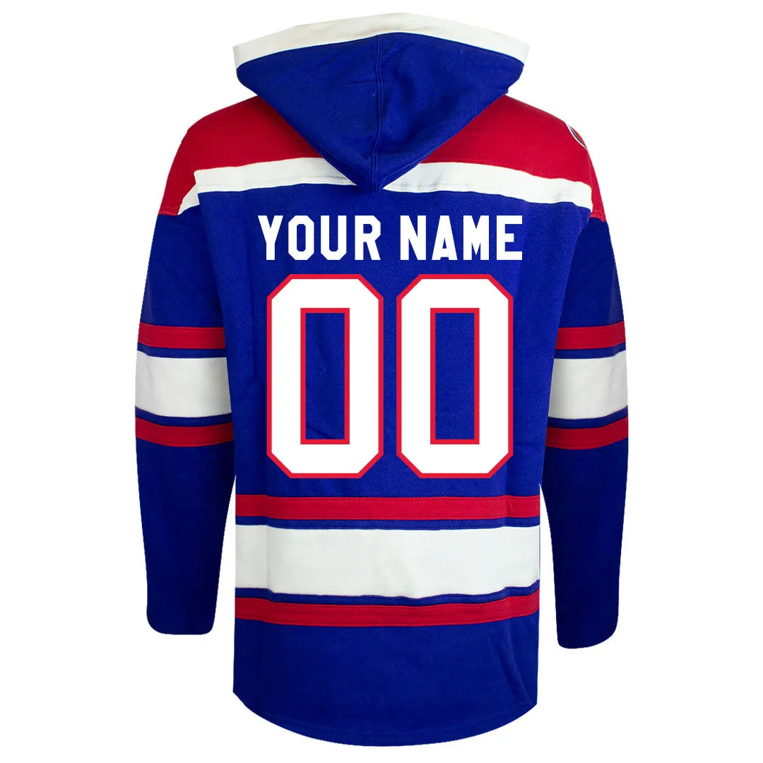 Quebec Nordiques Customizable 47' Fleece Lacer Hoody