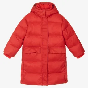 Red Puffer Coat for Girls