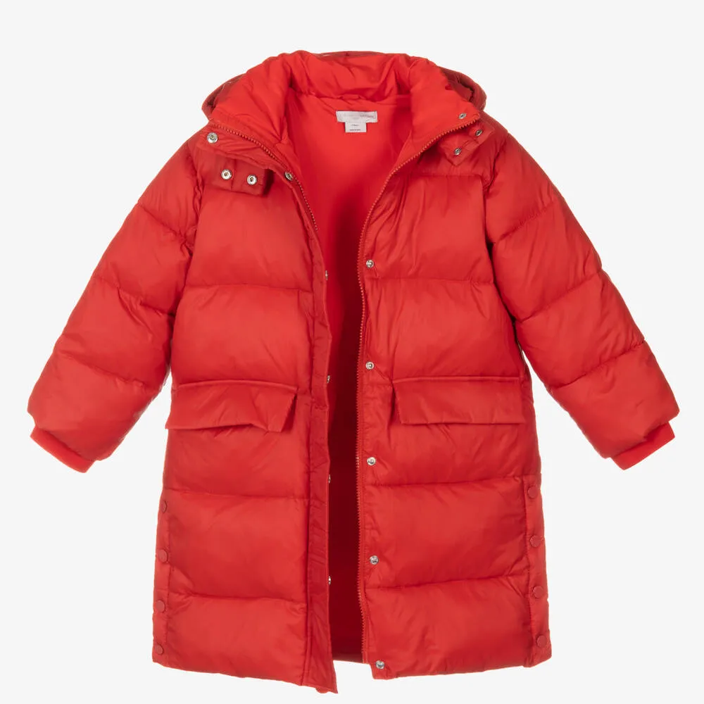 Red Puffer Coat for Girls