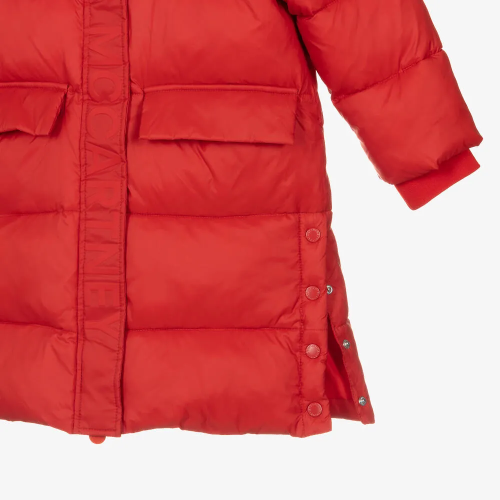 Red Puffer Coat for Girls