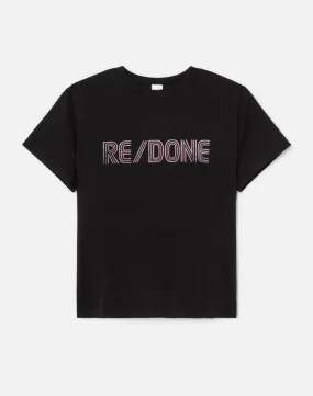 RE/DONE Black Stripe T-shirt