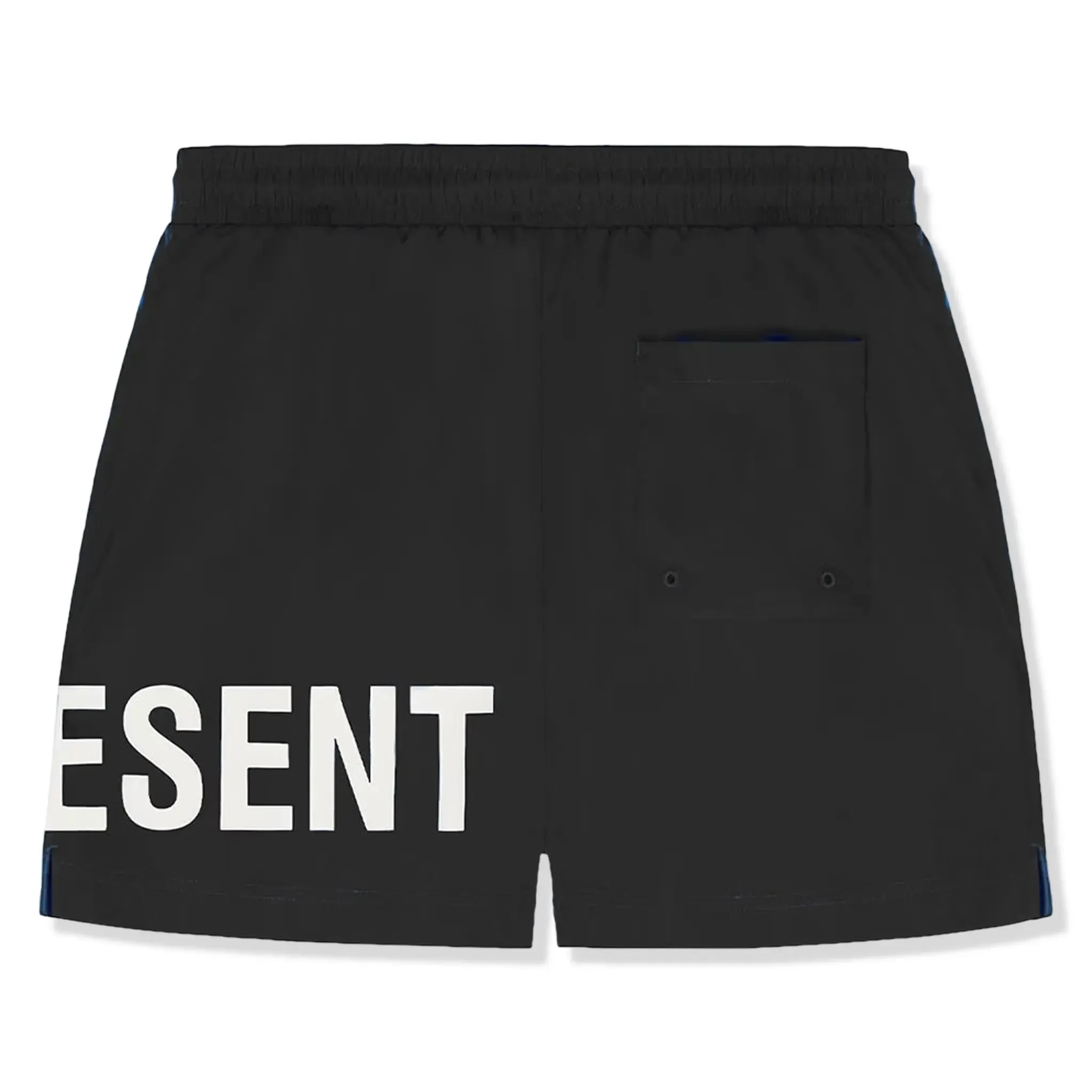 Represent Text Logo Swim Shorts in Black Color