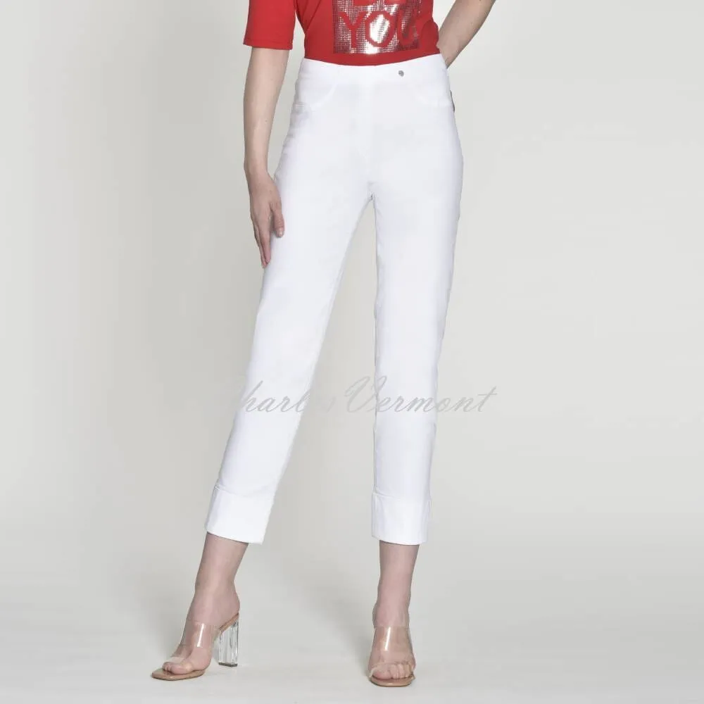 Robell Bella Cropped Jeans 51628-5448-10 White Denim