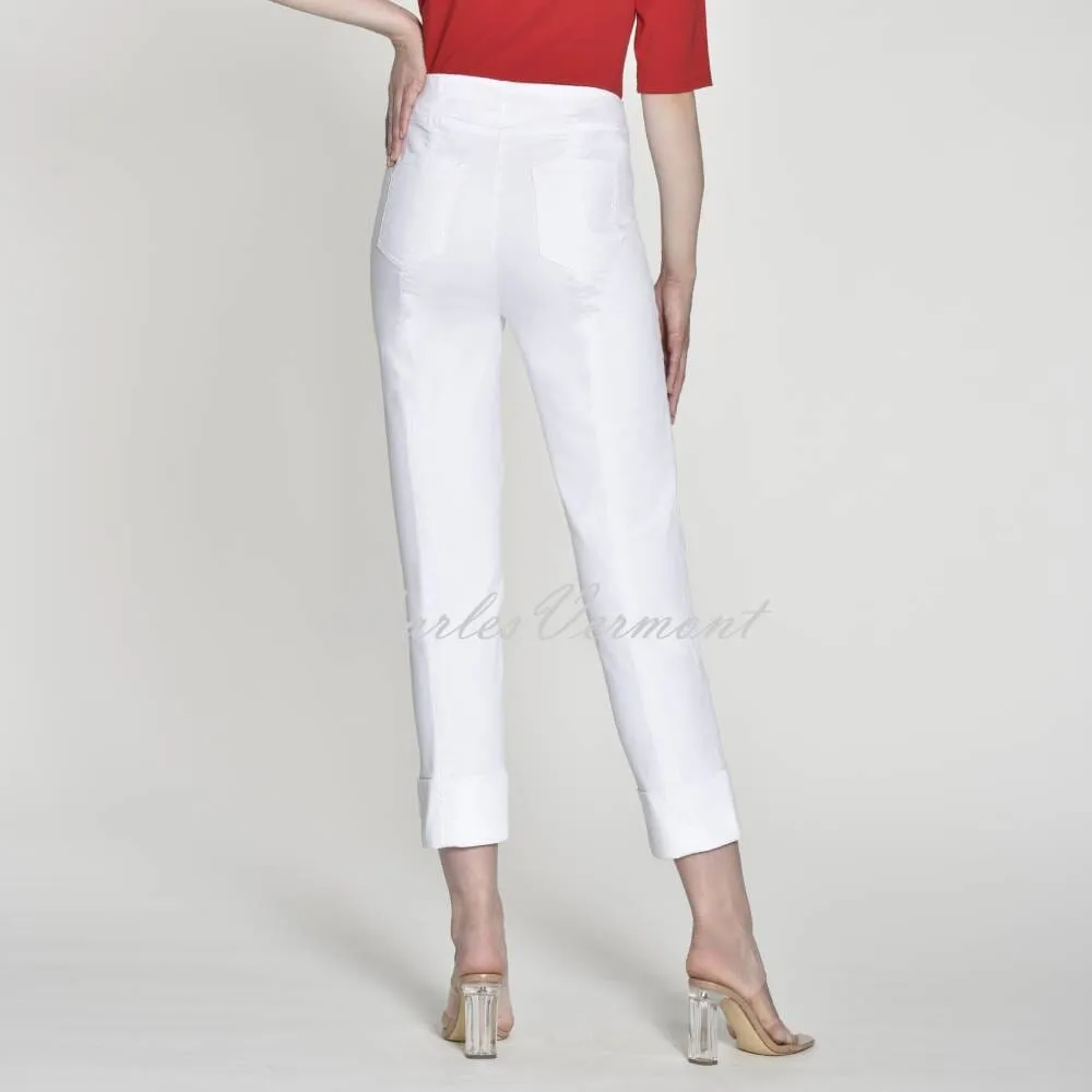 Robell Bella Cropped Jeans 51628-5448-10 White Denim