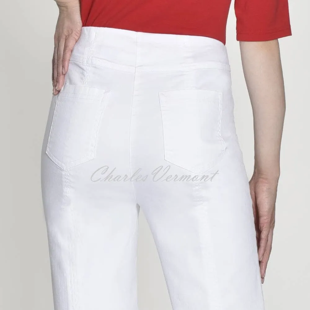 Robell Bella Cropped Jeans 51628-5448-10 White Denim