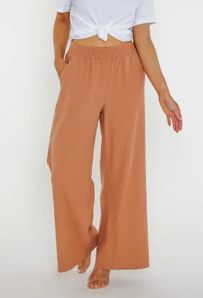 Rusty Dusty Peach Wanderer Beach Pant - US