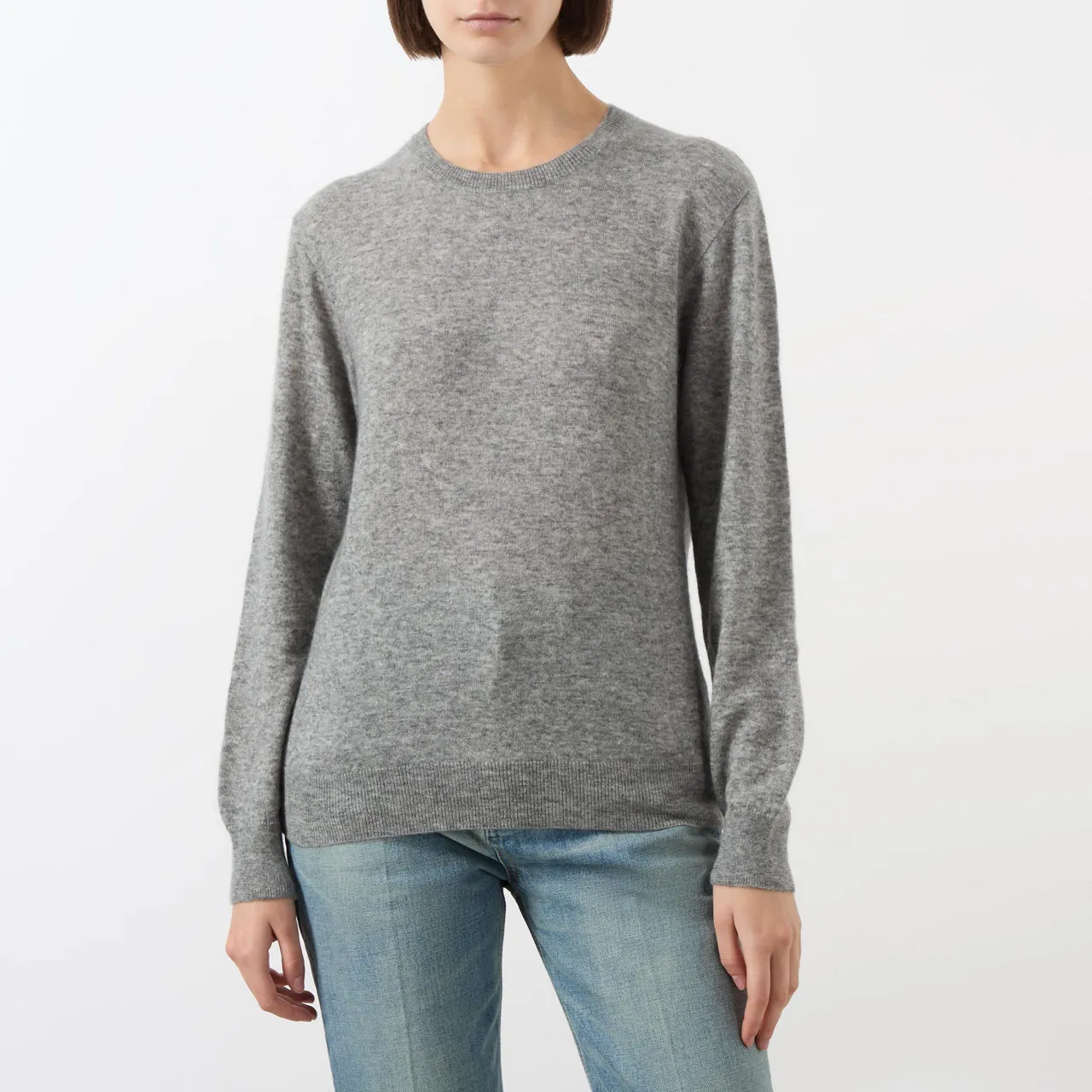 Grey Classic Knitted Sweater by SAINT LAURENT