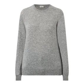 Grey Classic Knitted Sweater by SAINT LAURENT