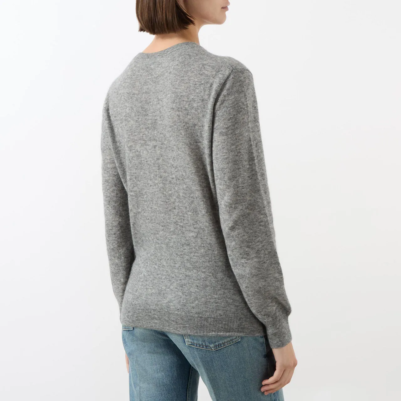 Grey Classic Knitted Sweater by SAINT LAURENT