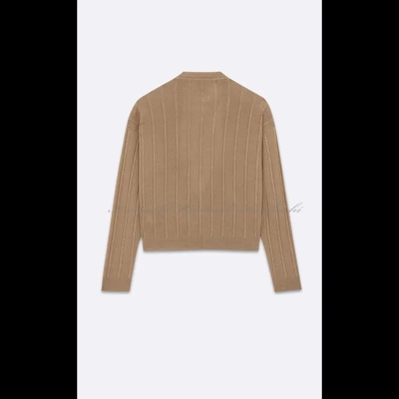 Saint Laurent Striped Luxury Cardigans