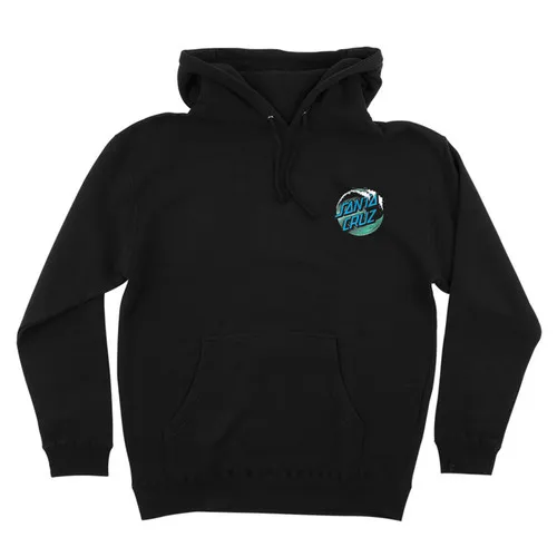 Santa Cruz Skateboards Wave Dot Pullover Black Hoodie