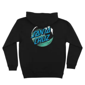 Santa Cruz Skateboards Wave Dot Pullover Black Hoodie