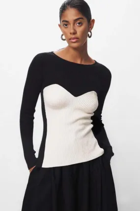 Scarlet Sweater - Black/White