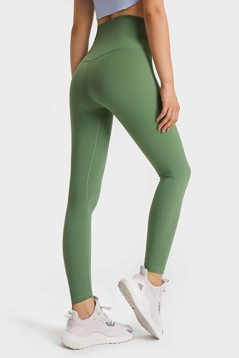 Skin-Like Elastic Waist Yoga Pants