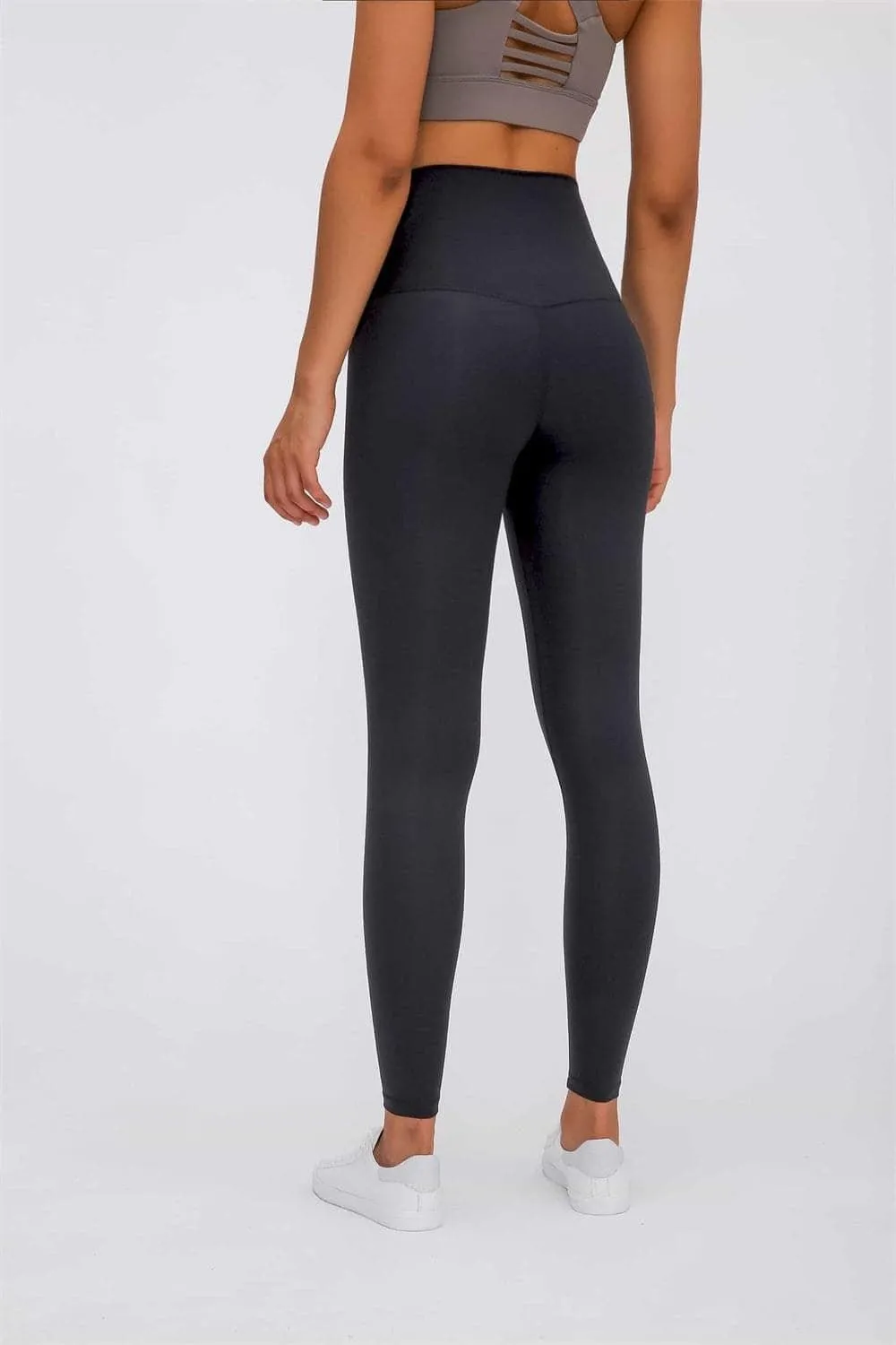 Skin-Like Elastic Waist Yoga Pants