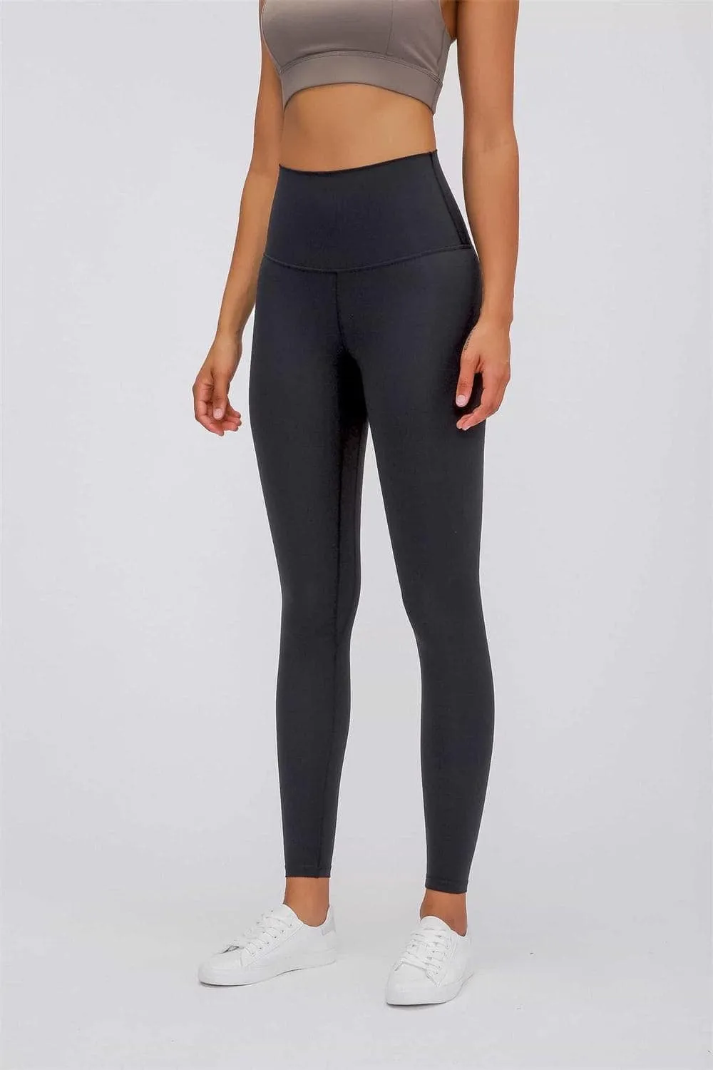 Skin-Like Elastic Waist Yoga Pants