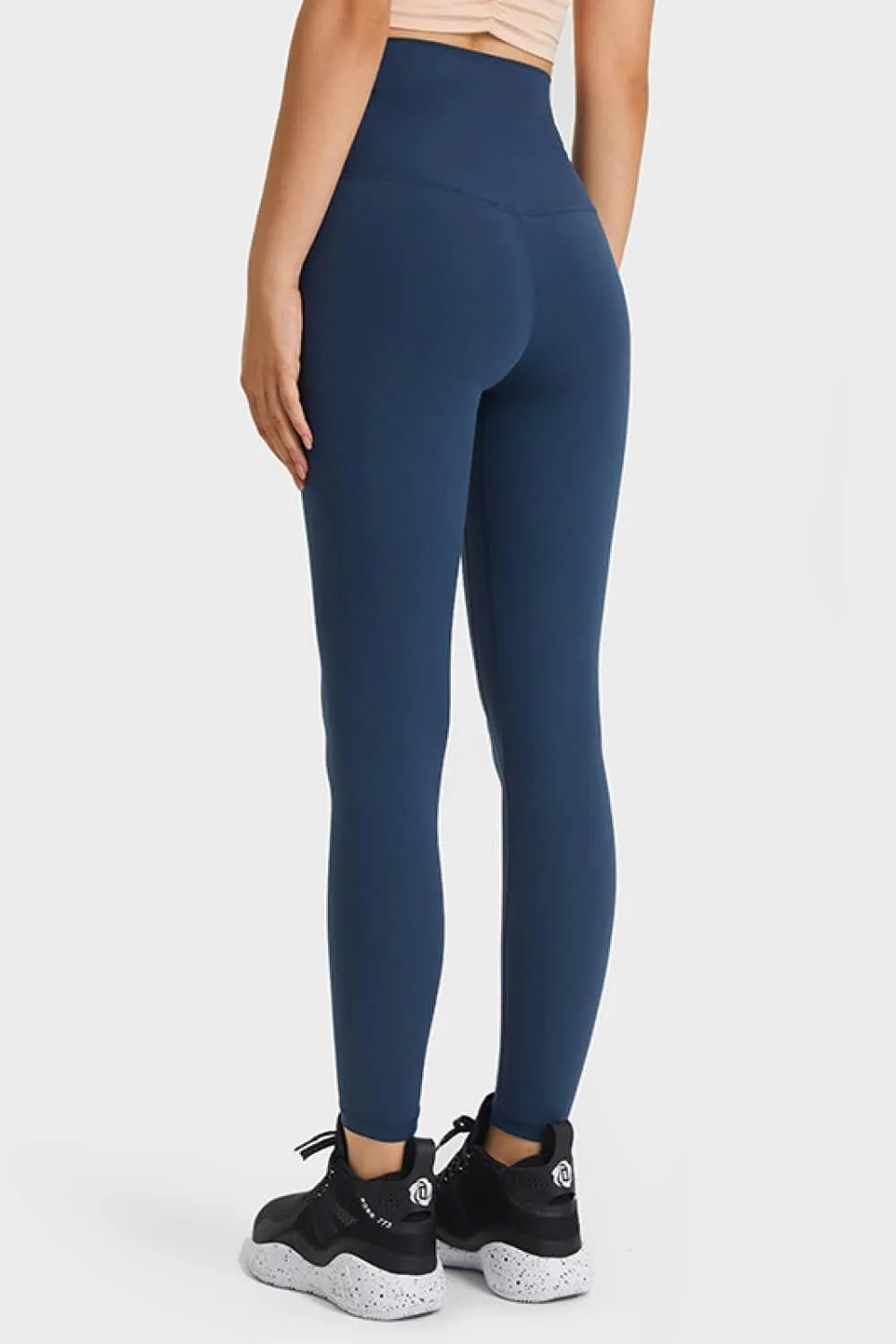 Skin-Like Elastic Waist Yoga Pants