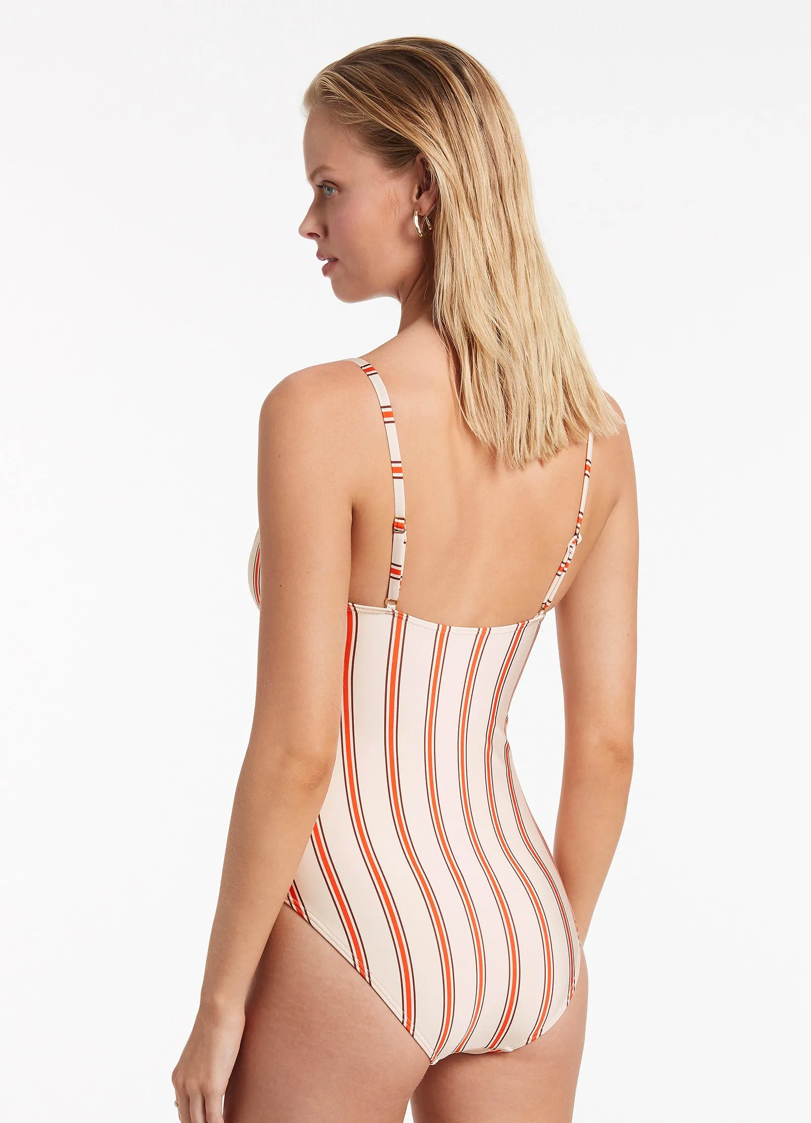 Sorrento Tie Front Swimsuit - Fiamma