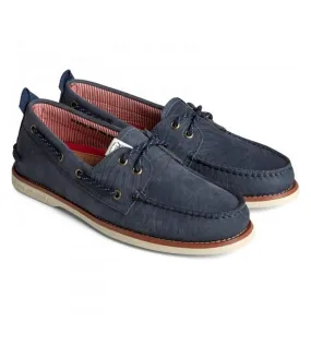 Sperry Men's Authentic Leather Boat Shoes Navy