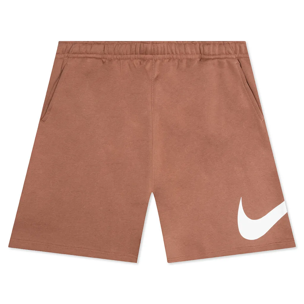 Sportswear Club Graphic Shorts in Mineral Clay Color