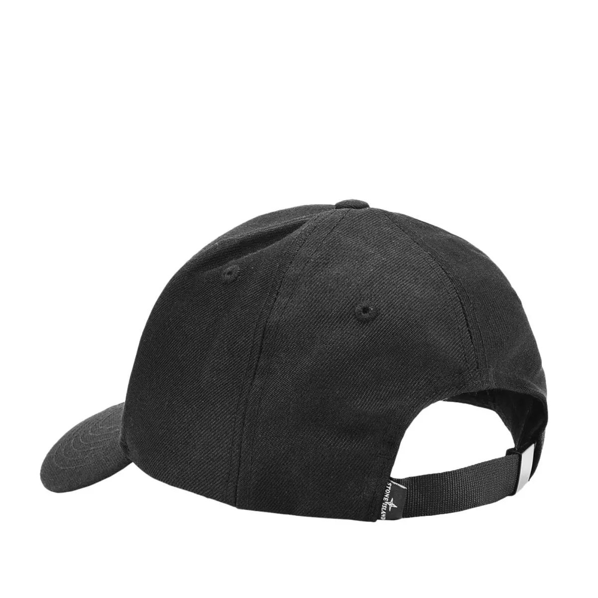 Stone Island Black Tonal Logo Cap