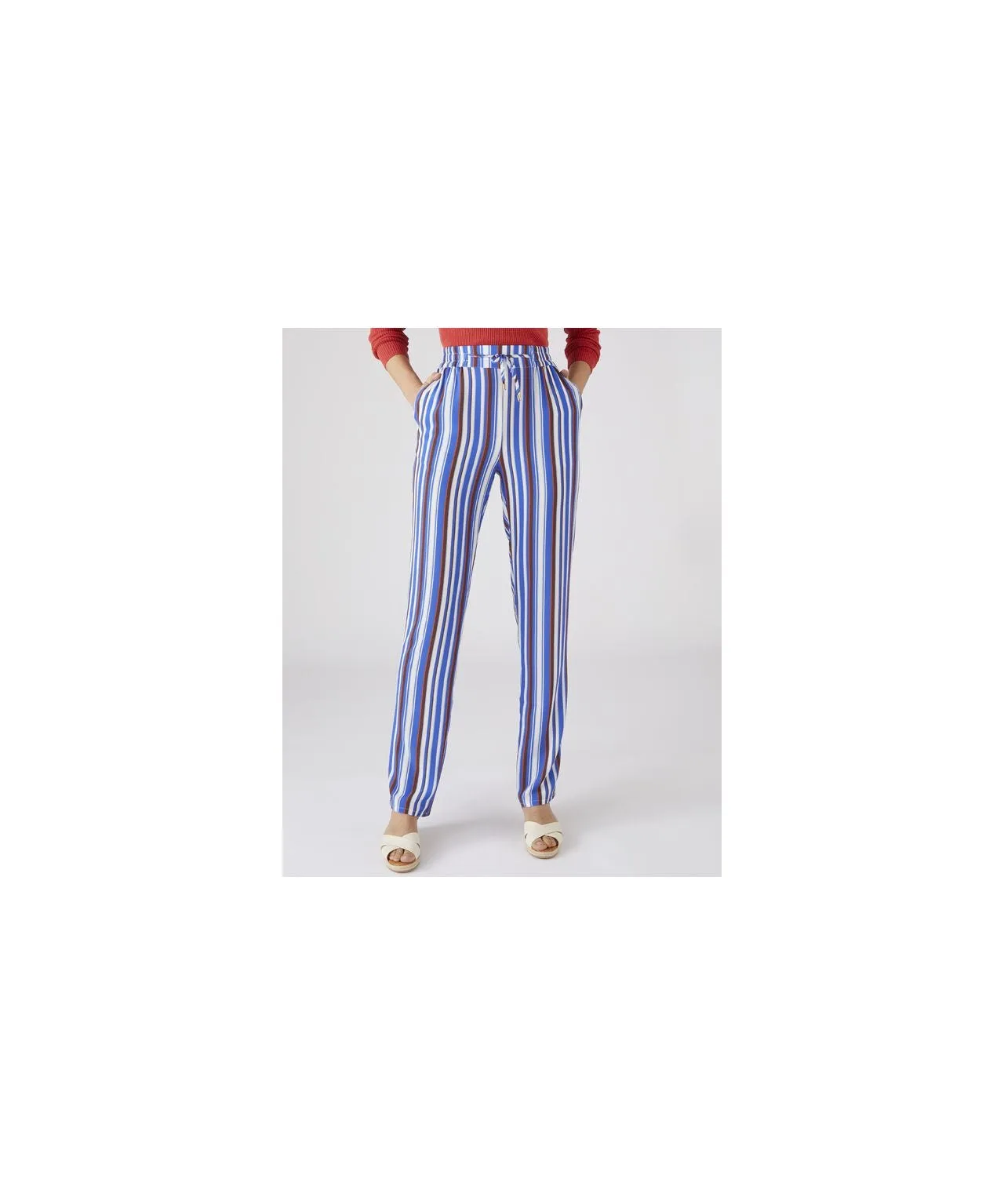 Striped Straight Leg Pants