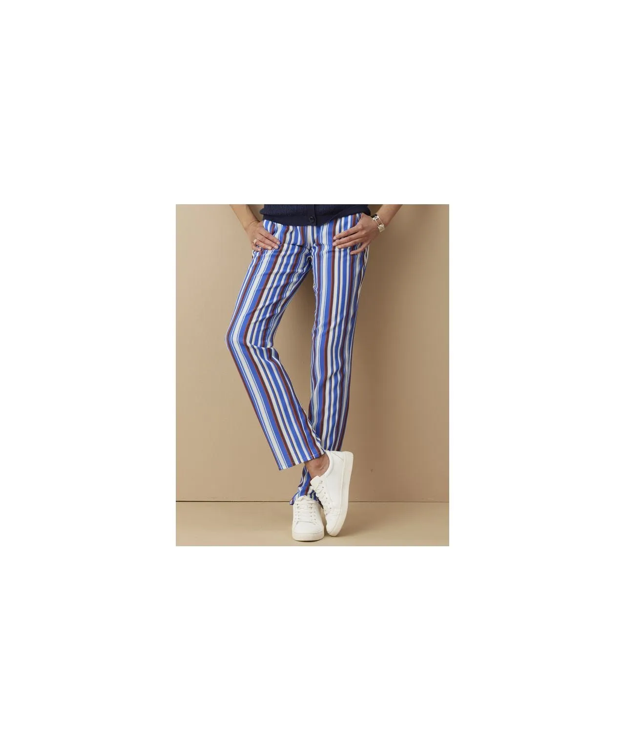 Striped Straight Leg Pants