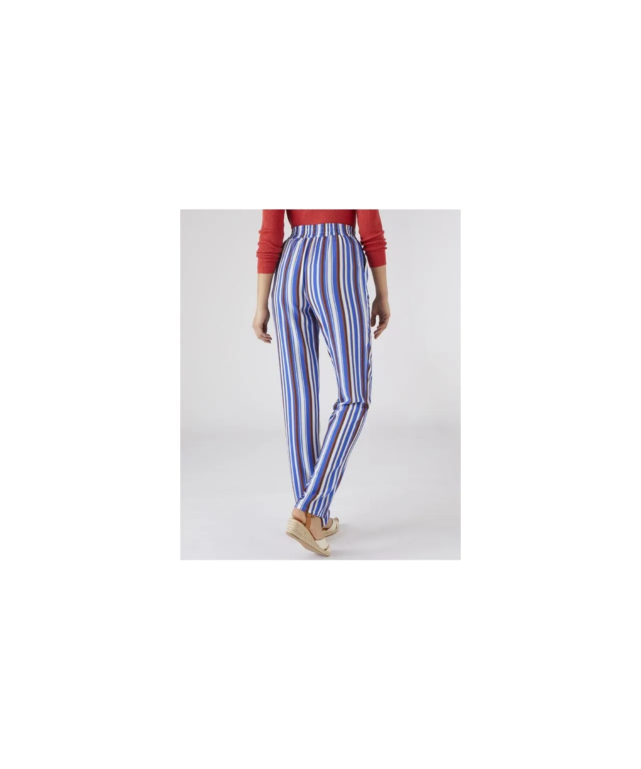 Striped Straight Leg Pants