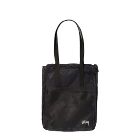 Stussy Black Lightweight Travel Tote Bag