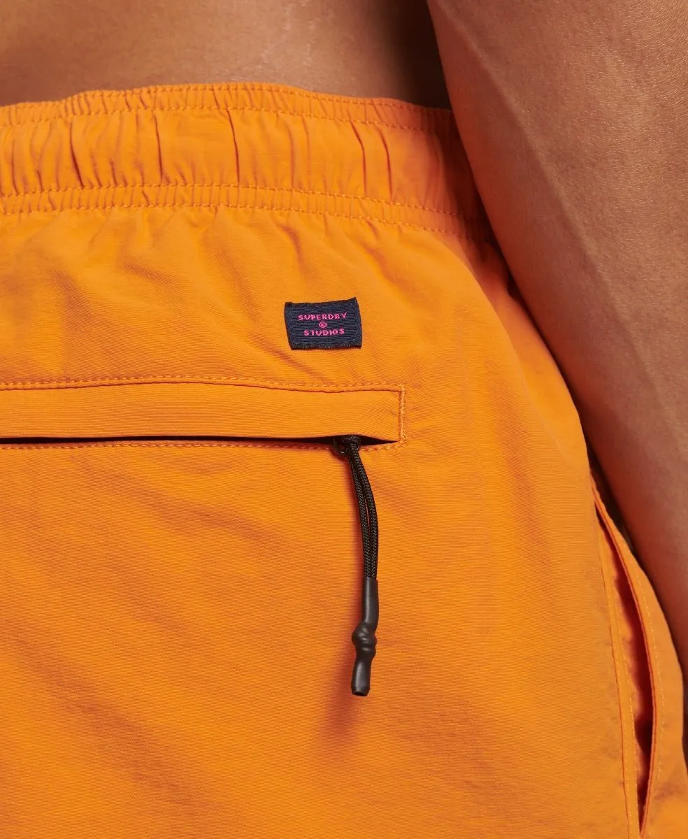 Golden Ochre Summer Plain Swim Shorts for Men by Superdry