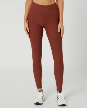 Ribbed Leggings in Brandy Color