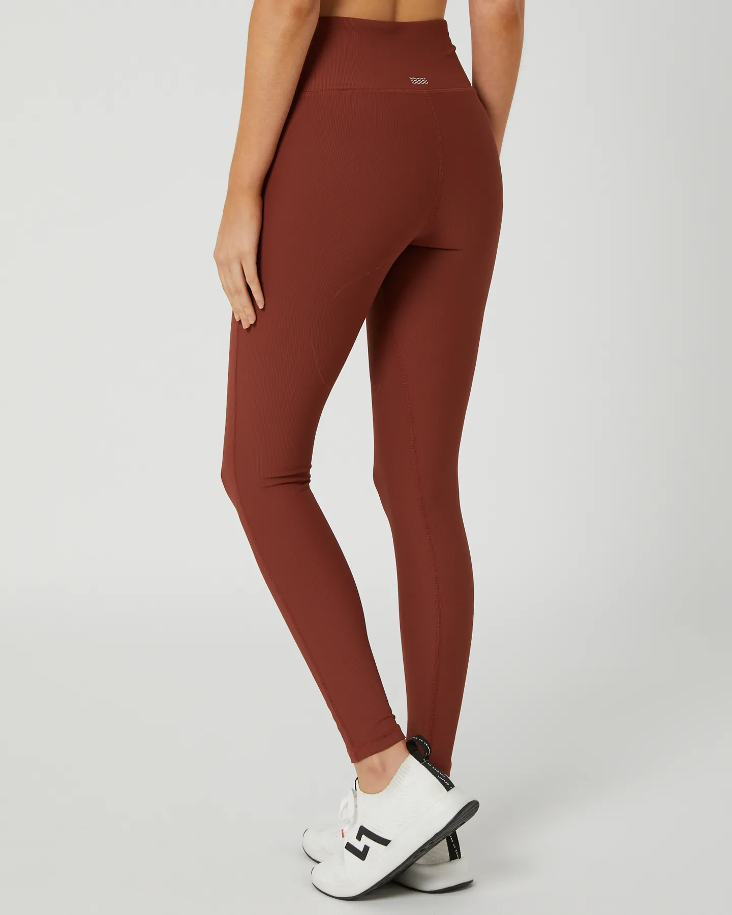 Ribbed Leggings in Brandy Color