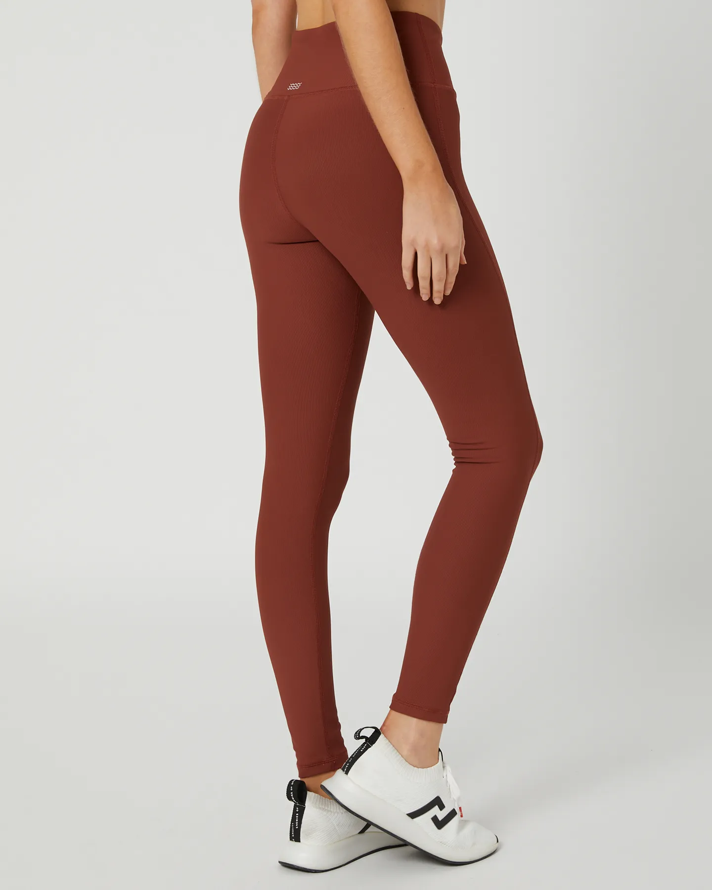 Ribbed Leggings in Brandy Color