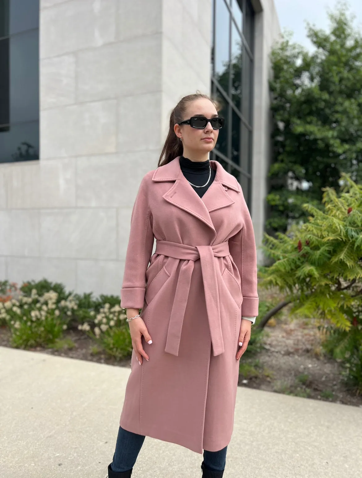 Tailored Cashmere Wool Coat