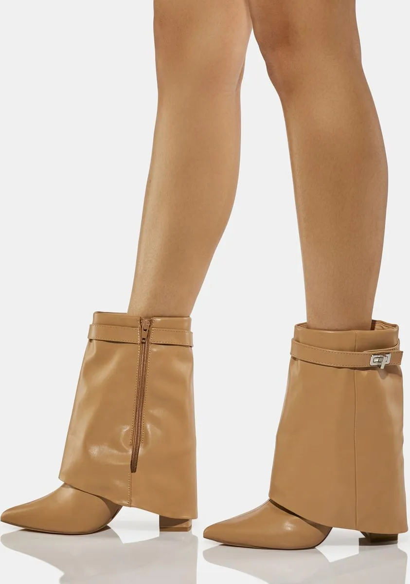 Tan Fyre Ankle Boots-