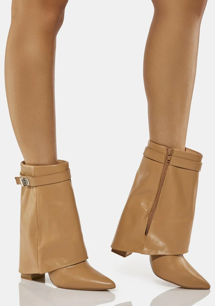 Tan Fyre Ankle Boots-