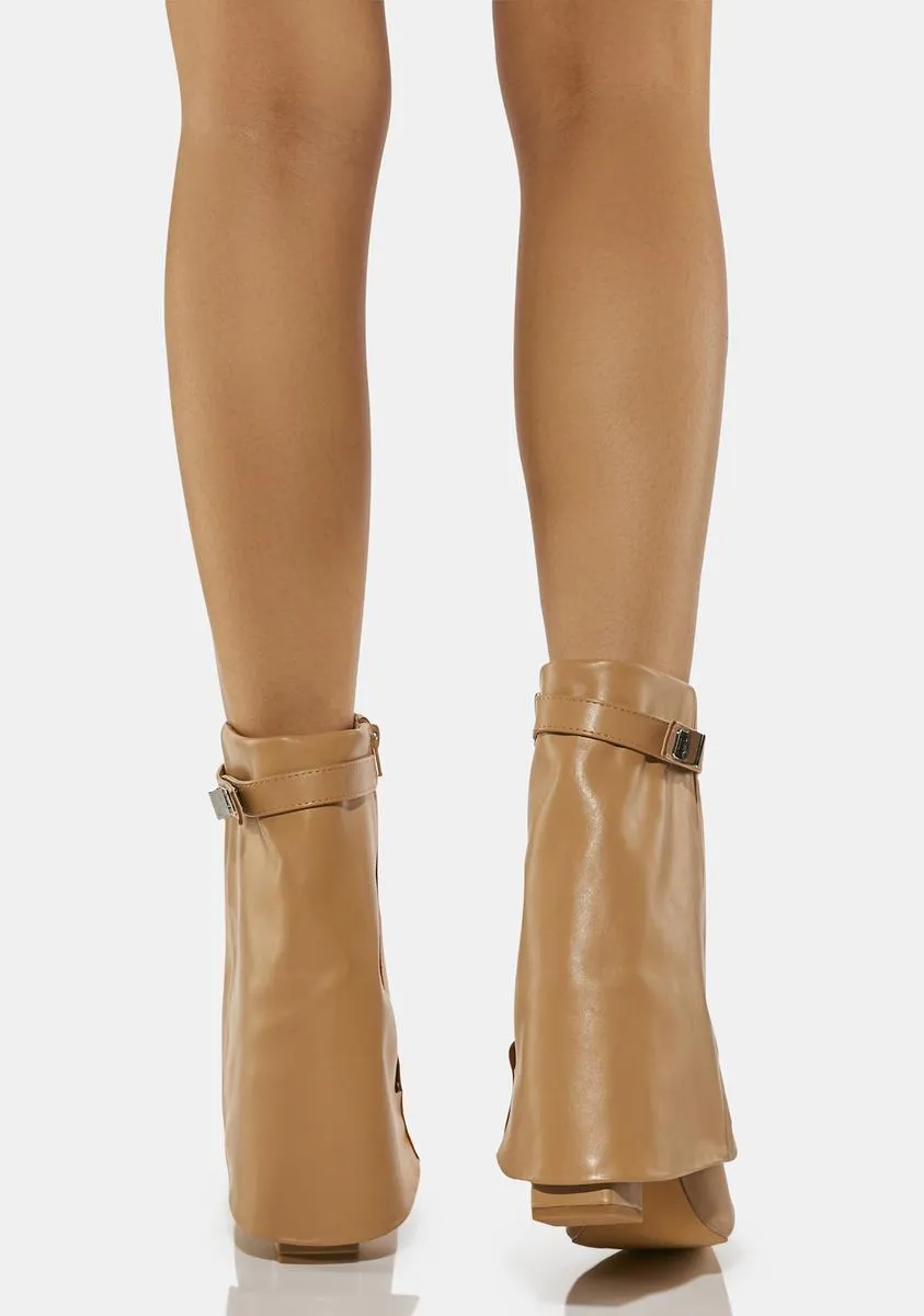 Tan Fyre Ankle Boots-