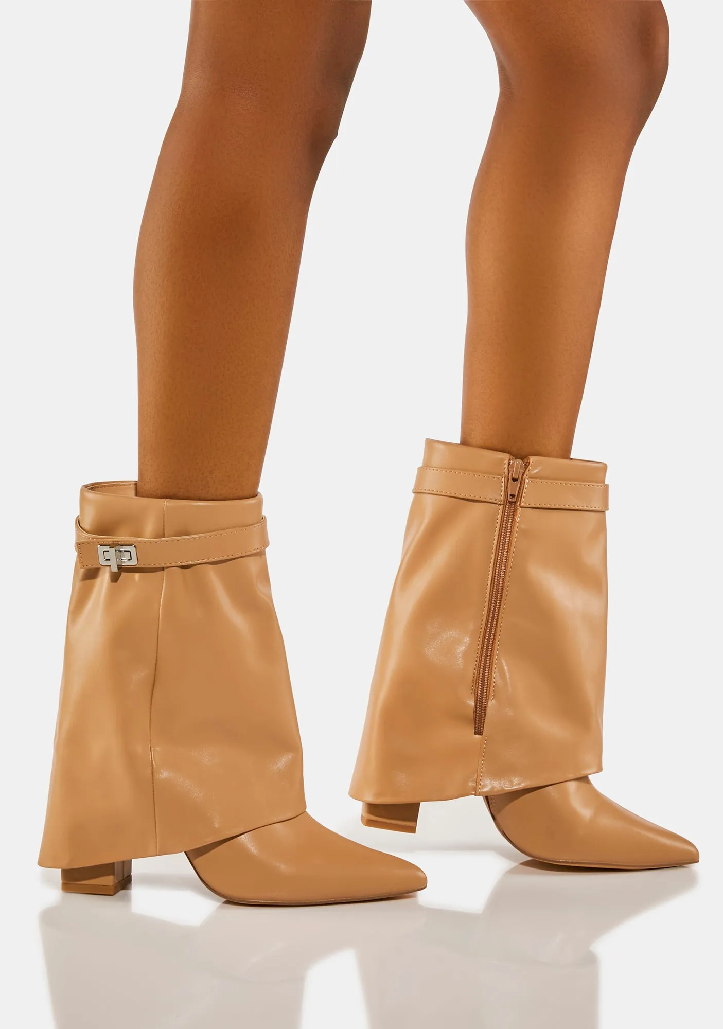 Tan Fyre Ankle Boots-