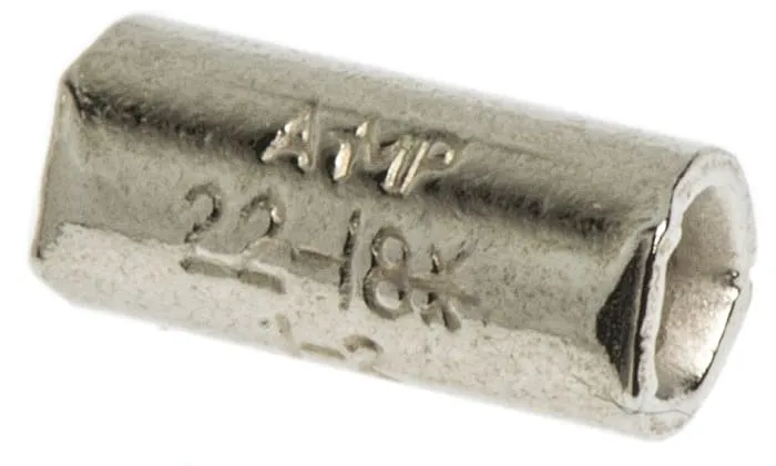 TE Connectivity Parallel Wire Splice Connector, Nickel Plated 22 → 16 AWG