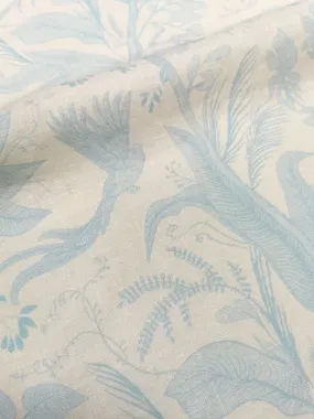 Tropical Print Linen Fabric - Vintage Style By The Yard for Bedding, Curtains, Dresses, Clothing, Table Cloth & Pillow Covers