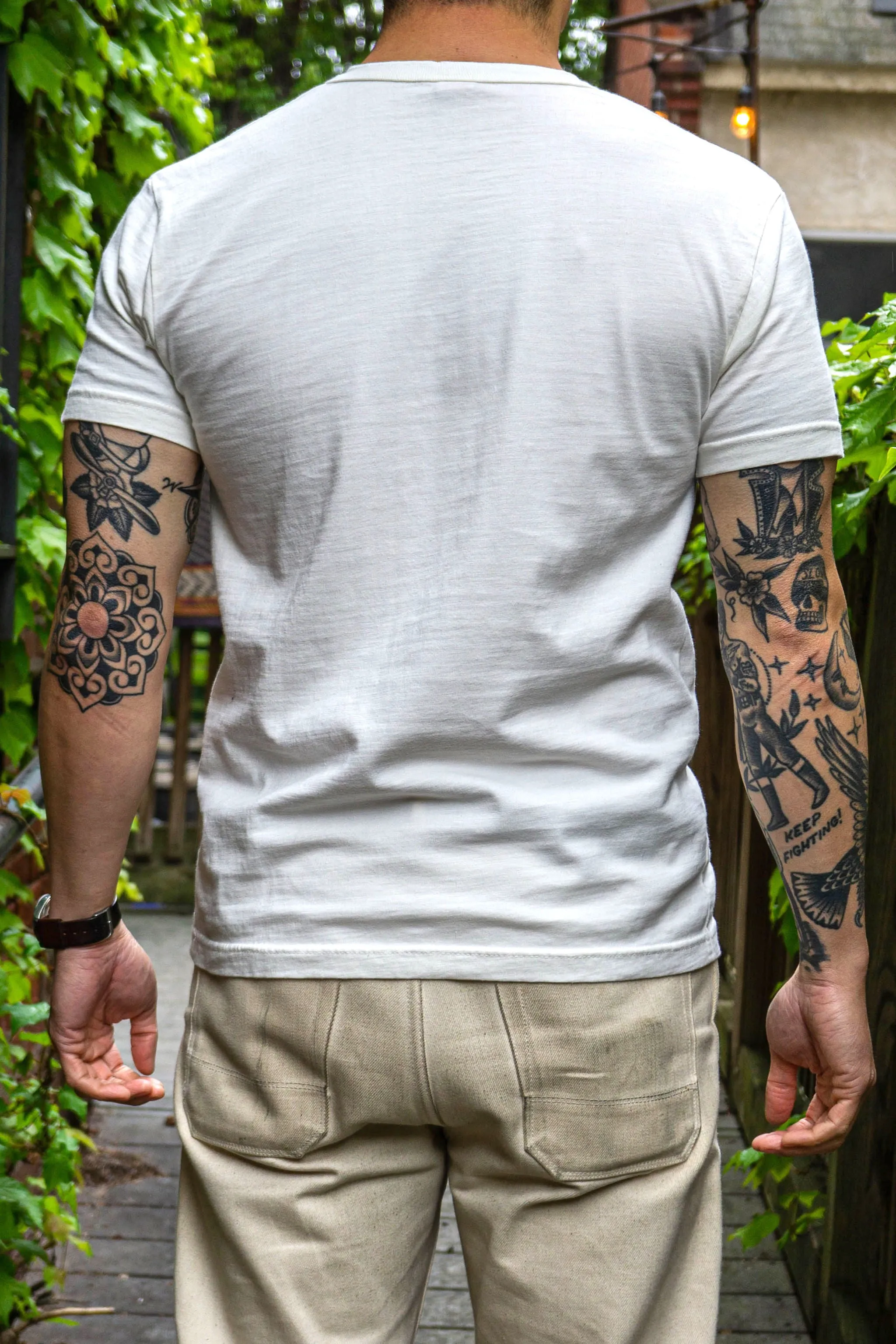 UE Sports Ramayana Henley Shirt - White