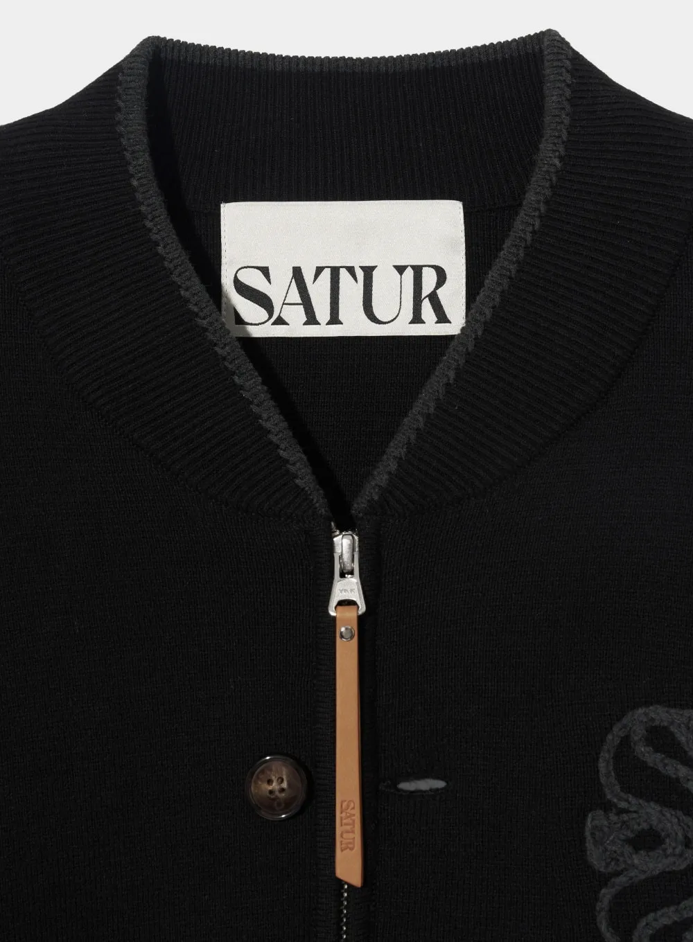 Unisex Cotton Logo Cardigans for Street Style - SATUR